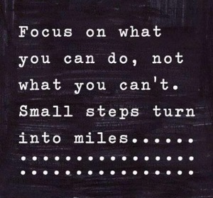 focus on what you can do