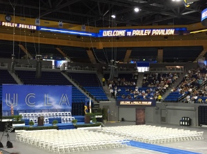 Pauley Pavilion at UCLA, pre-ceremony 